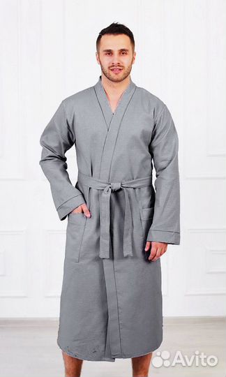 Халат мужской вафельный