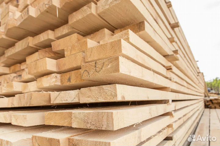 Доска обрезная сухая строганная 20х96х6000