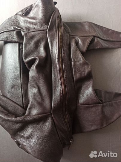 Сумка женская натуральная кожа коричневая