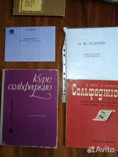 Сольфеджио, теория музыки, музыкальная литература