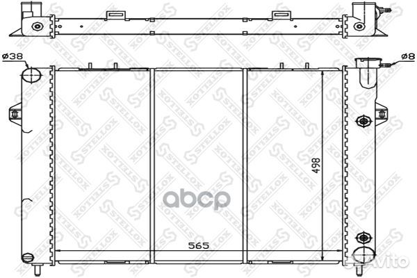 10-25614-SX радиатор системы охлаждения Jeep G