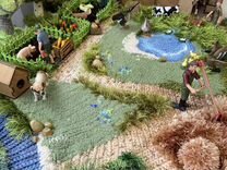 Игровой коврик вязаная ферма
