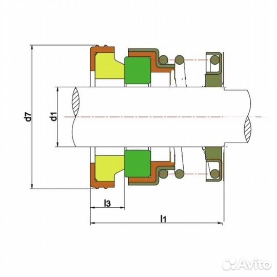 Уплотнитель насоса торцевой 108-8 (15)