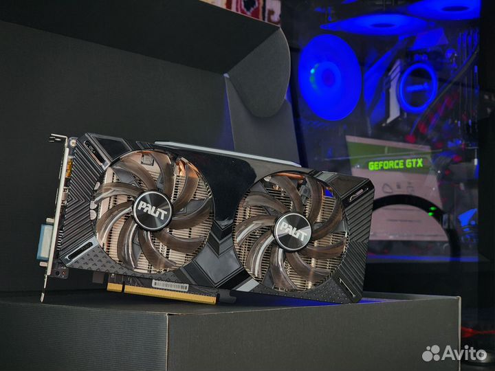Видеокарта Palit Dual RTX 2060 на 6гб