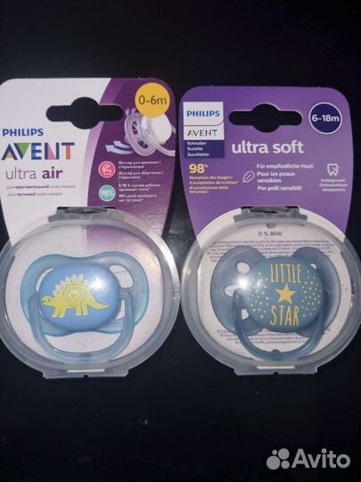 Пустышки Avent новые