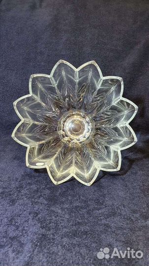 Большая ваза для фруктов.Богемия