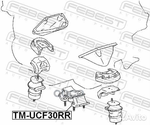 Подушка двигателя гидравлическая Lexus LS 430