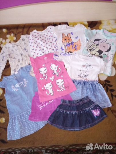 Детские вещи пакетом для девочки 74 80