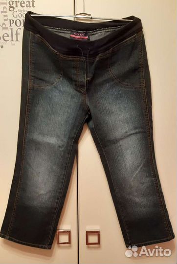 Капри и бадлон для беременных 48 р-р