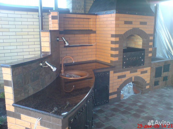 Печи камины барбекю, строительство мангалов