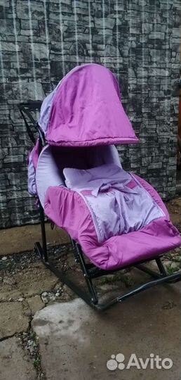 Детские санки коляска