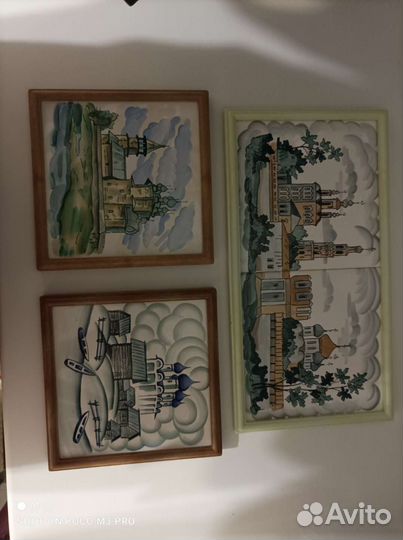 Панно кафель роспись эмалью