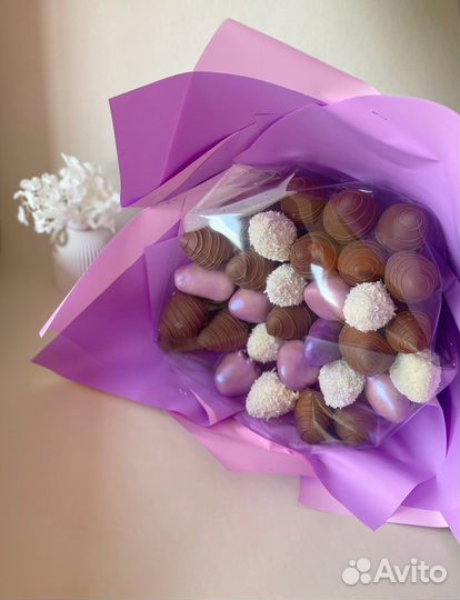 Клубника в шоколаде, букеты из клубники