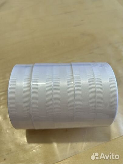 Лента репс атлас 25мм, 18м белый