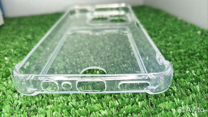 Чехол Realme C63 с карманом для карт прозрачный