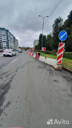 Установка дорожных знаков