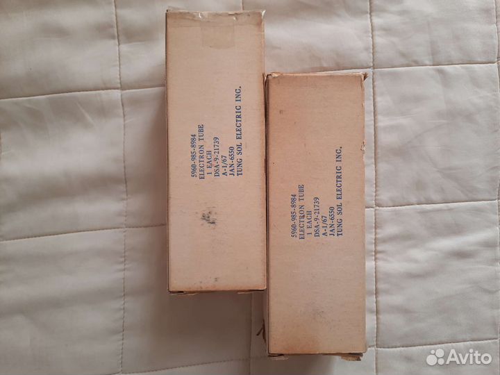 Tung-Sol JAN-6550 пара