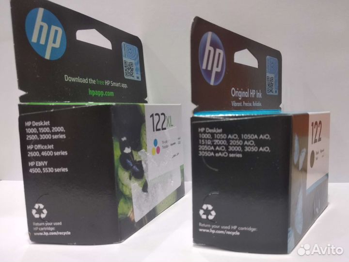 Картриджи струйные HP 122 оригинальные