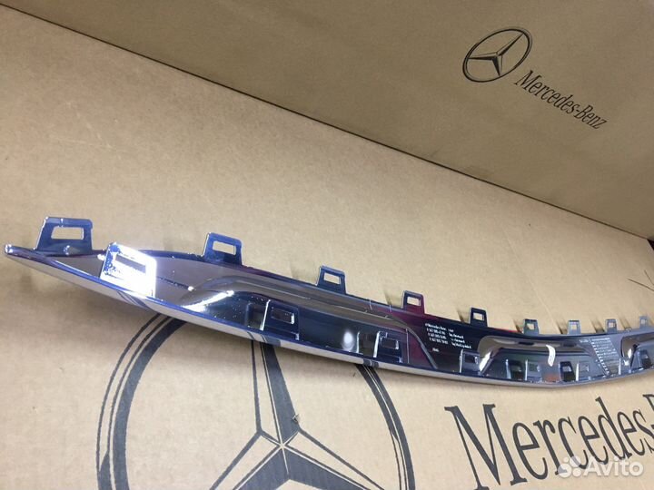 Накладка переднего бампера хром Mercedes W167 GLE