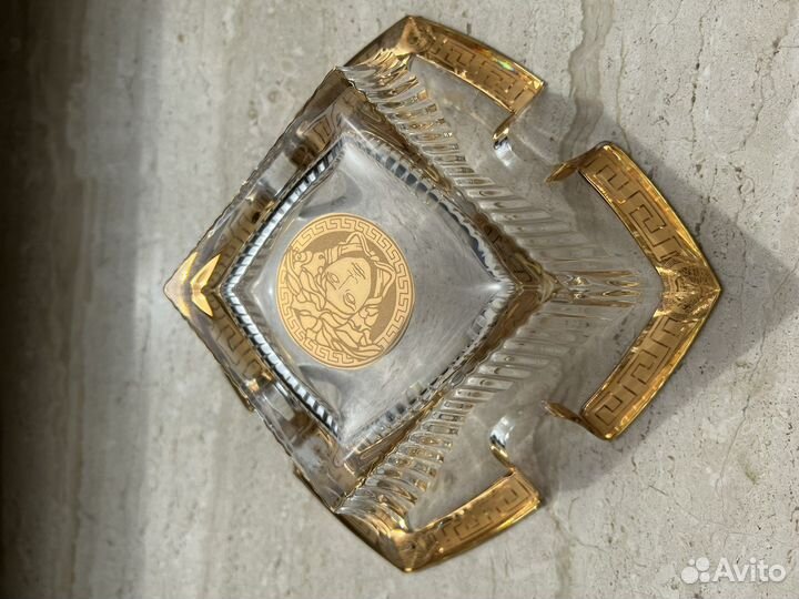 Пепельница Versace ваза хрусталь стекло