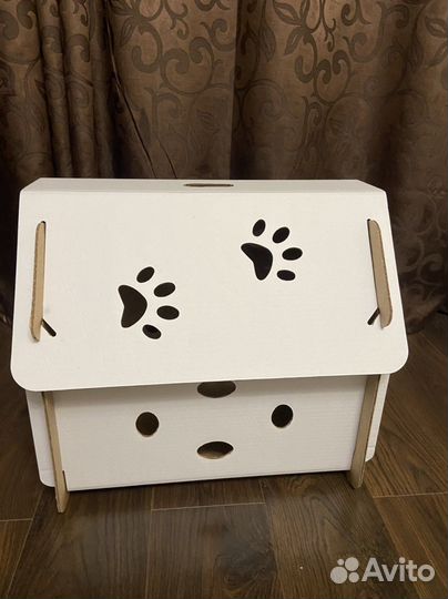 Картонный домик для животных