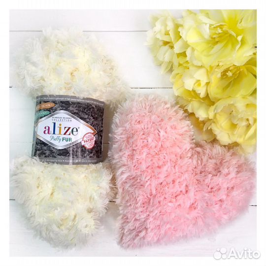 Пряжа петельками Alize Puffy Fur