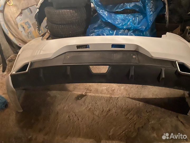 Задний бампер kia rio 4 седан