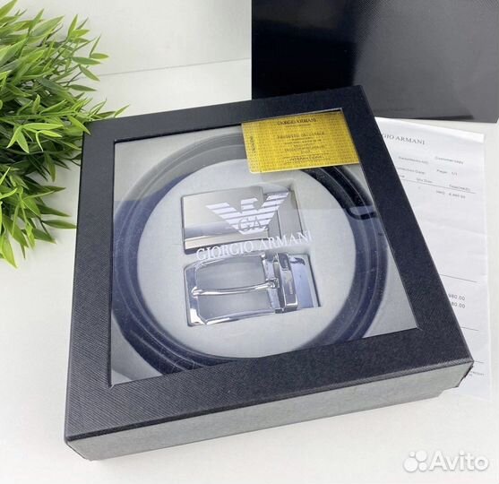 Набор ремень + пряжки Armani