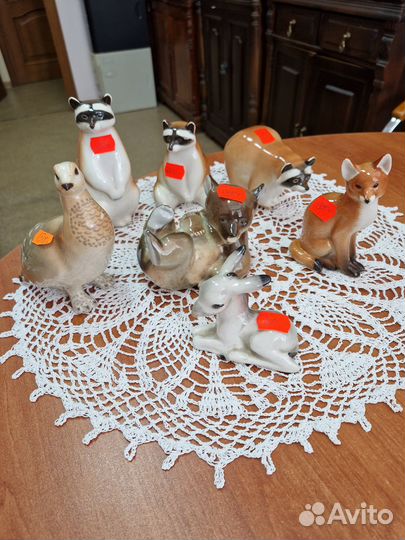 Фарфоровые статуэтки животных