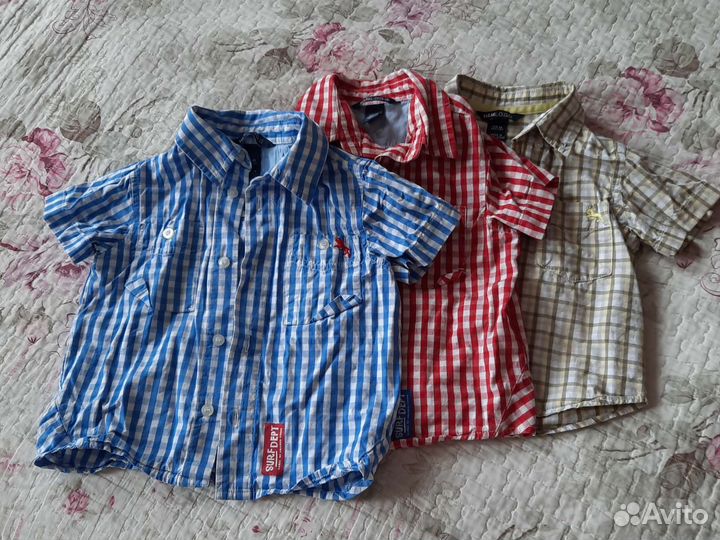 Рубашки H&M на мальчика 86 - 92