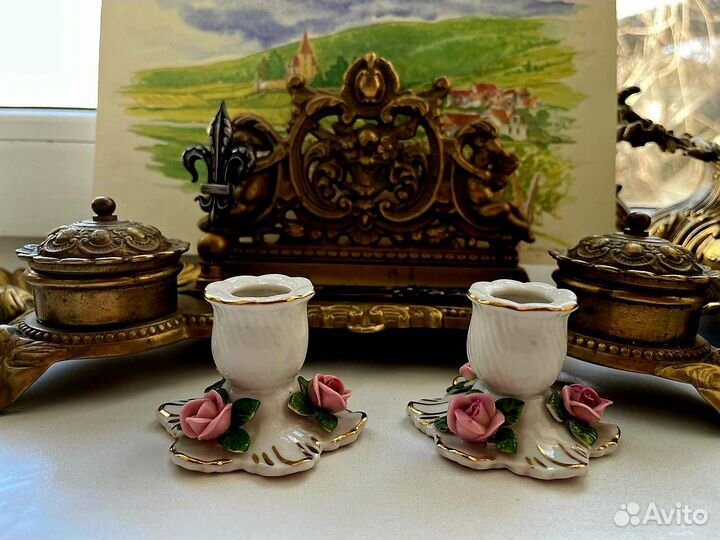 Винтаж: Фарфоровые подсвечники (Germany)