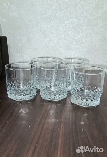 Хрустальные стаканы 3 шт, стаканы для виски 5 шт