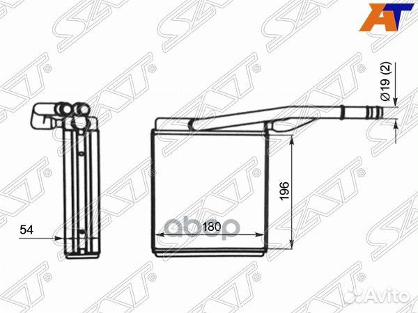 Радиатор отопителя салона ford focus 98-04 ST-F