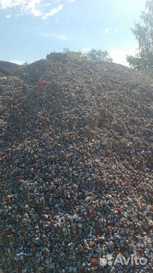 Щебень, вторичный, гранитный, гравийный