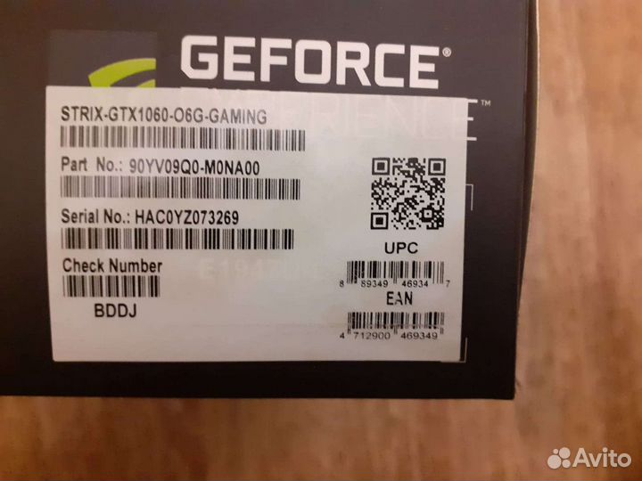 Видеокарта gtx 1060 6gb