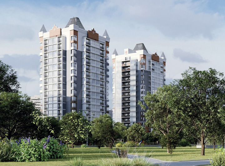 3-к. квартира, 87,4 м², 12/16 эт.