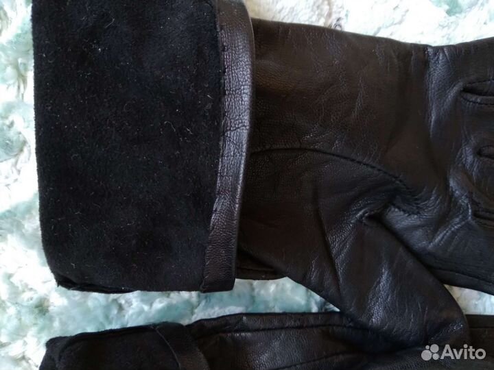 Перчатки женские кожаные