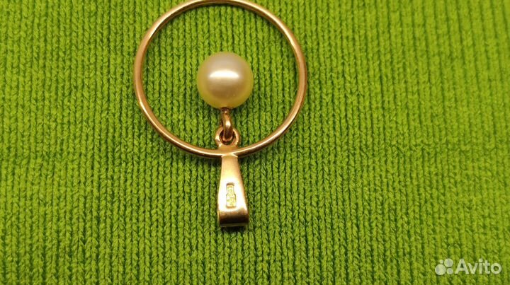 Подвеска с жемчужиной СССР