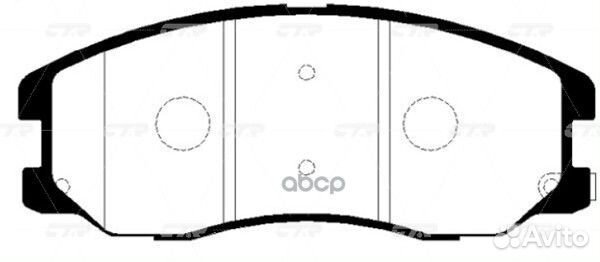 Колодки тормозные дисковые передние chevrolet C