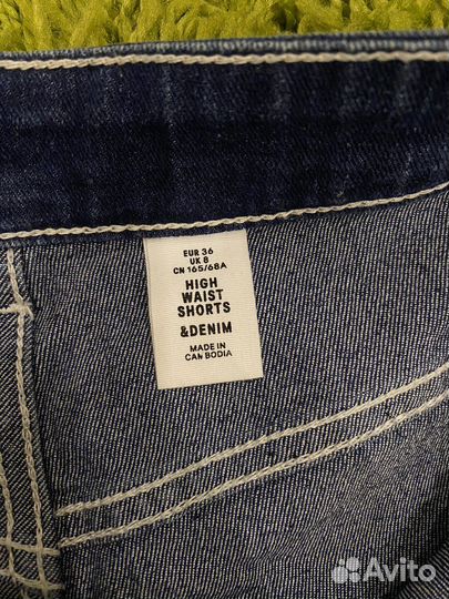 Джинсовые шорты H&M женские hm