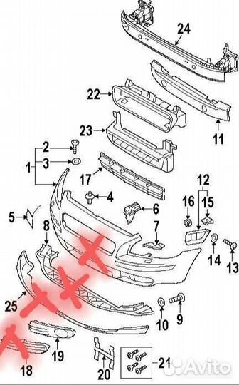 Накладка телевизора Volvo S40 II 1.6 2006