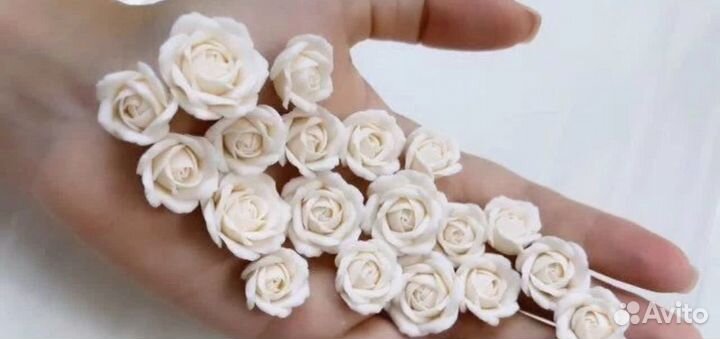 Индийские серьги роза белые оригинал антиквариат