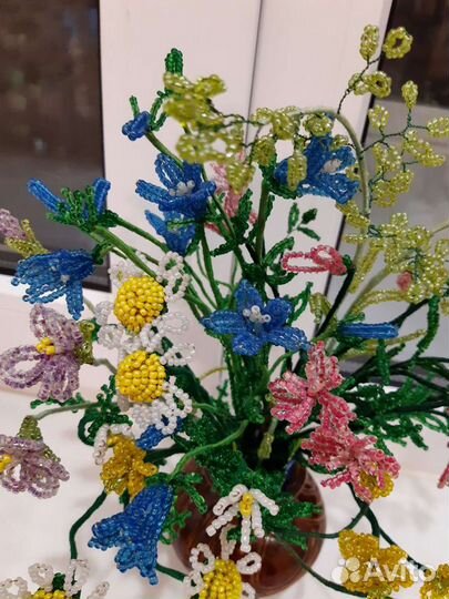 Букет цветов из бисера