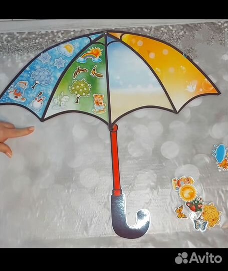 Дидактическая игра Времена года - Зонтик