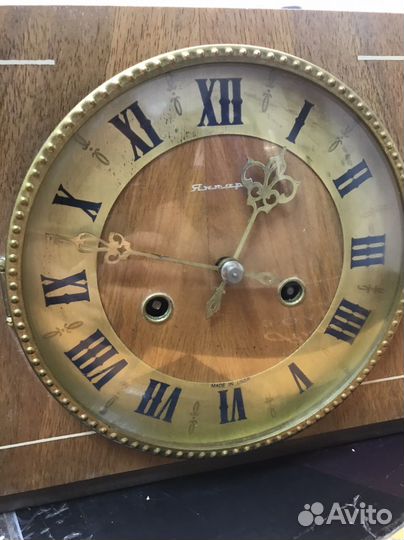 Часы каминные янтарь с боем СССР