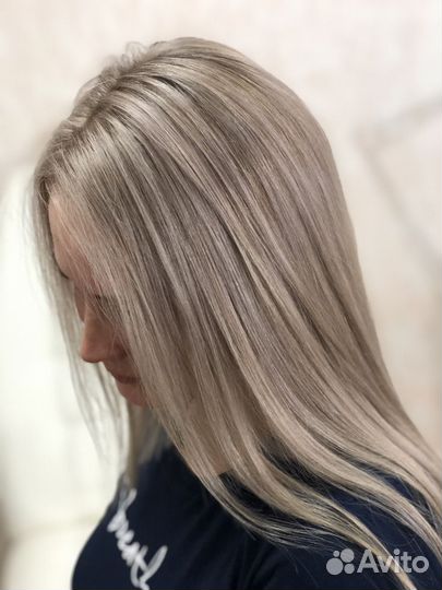 Окрашивание волос блонд, мелирование и т. Д