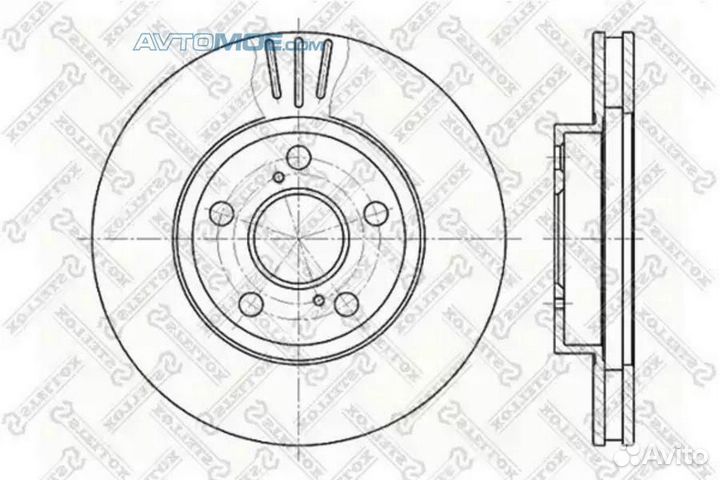 Диск тормозной передний 60204539VSX stellox