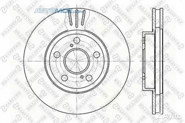 Диск тормозной передний 60204539VSX stellox