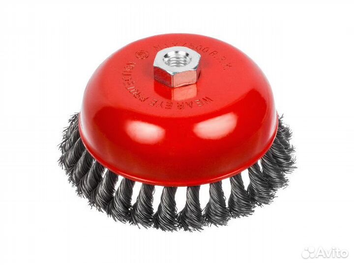 Щетка-крацовка чашечная,витая ст.проволока,посадоч
