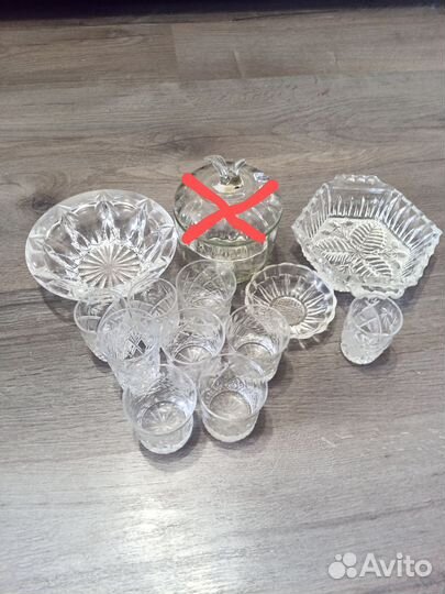 Ваза для фруктов на ножке цветное стекло СССР